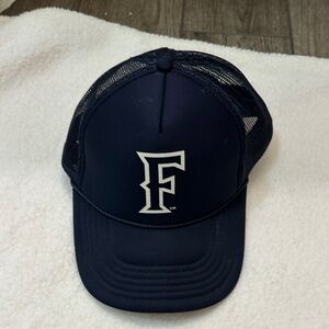 Navy Blue Trucker Hat with F Logo